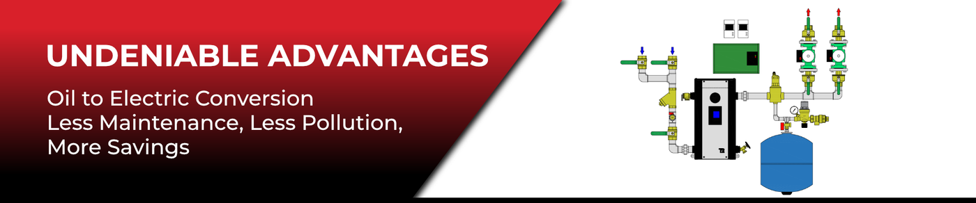 Nordik Radiant Oil Fuel to Electric boiler hydronic radiant heating system - udeniable advantages