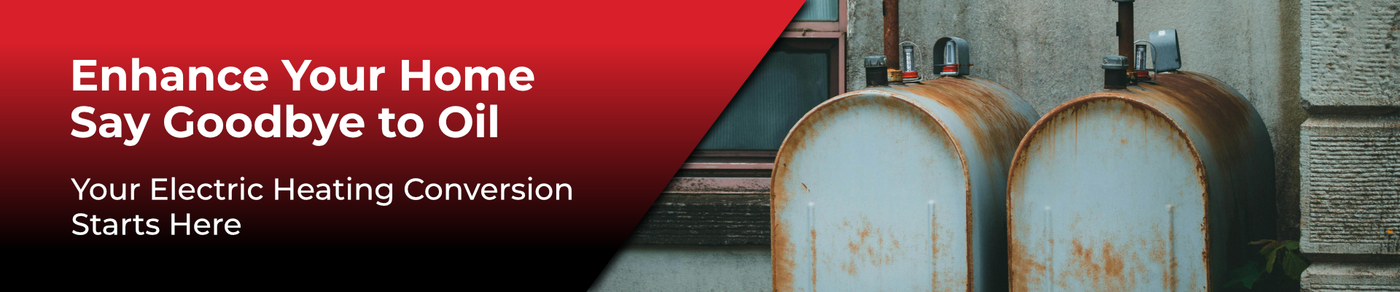 Nordik Radiant Oil Fuel to Electric boiler hydronic radiant heating system conversion - old oil fuel tank