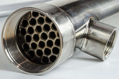 Chlorine pool stainless steel heat exchanger