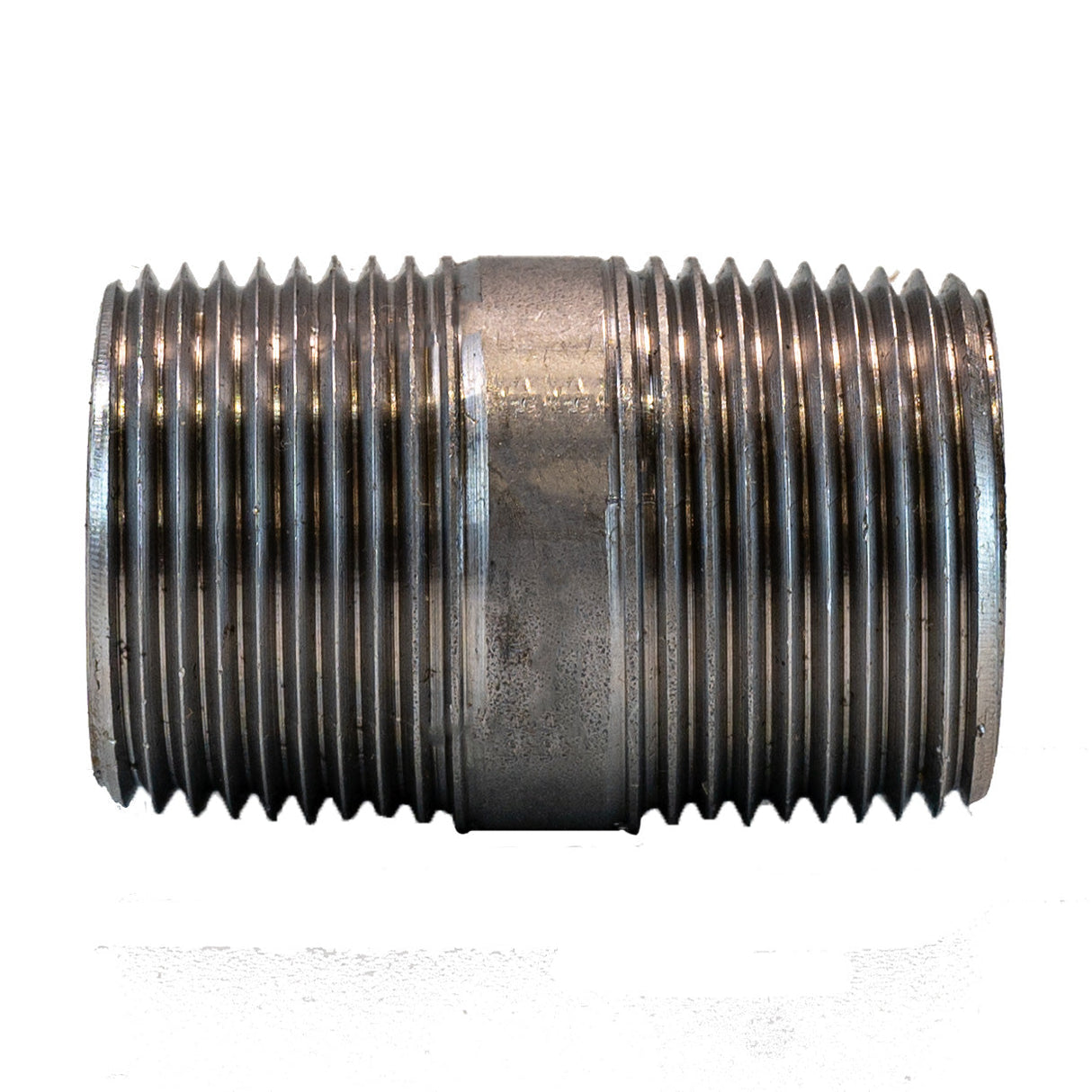 1" inch NPT nipple - 2" inches long Stainless Steel Fitting - side