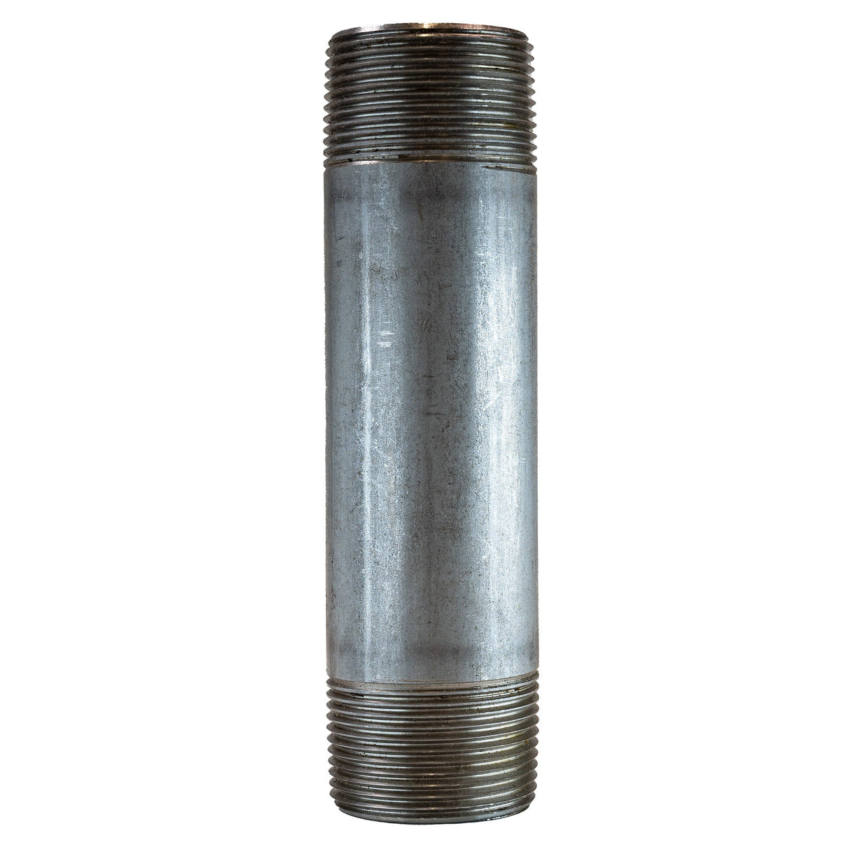 1-1/4" NPT nipple - 6" long Stainless Steel pipe Fitting standing view