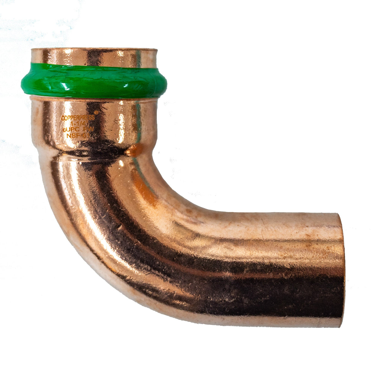 1-1/4" Male Press X 1-1/4" Female Press 90° Street Elbow 11380 CopperPress Press Fitting