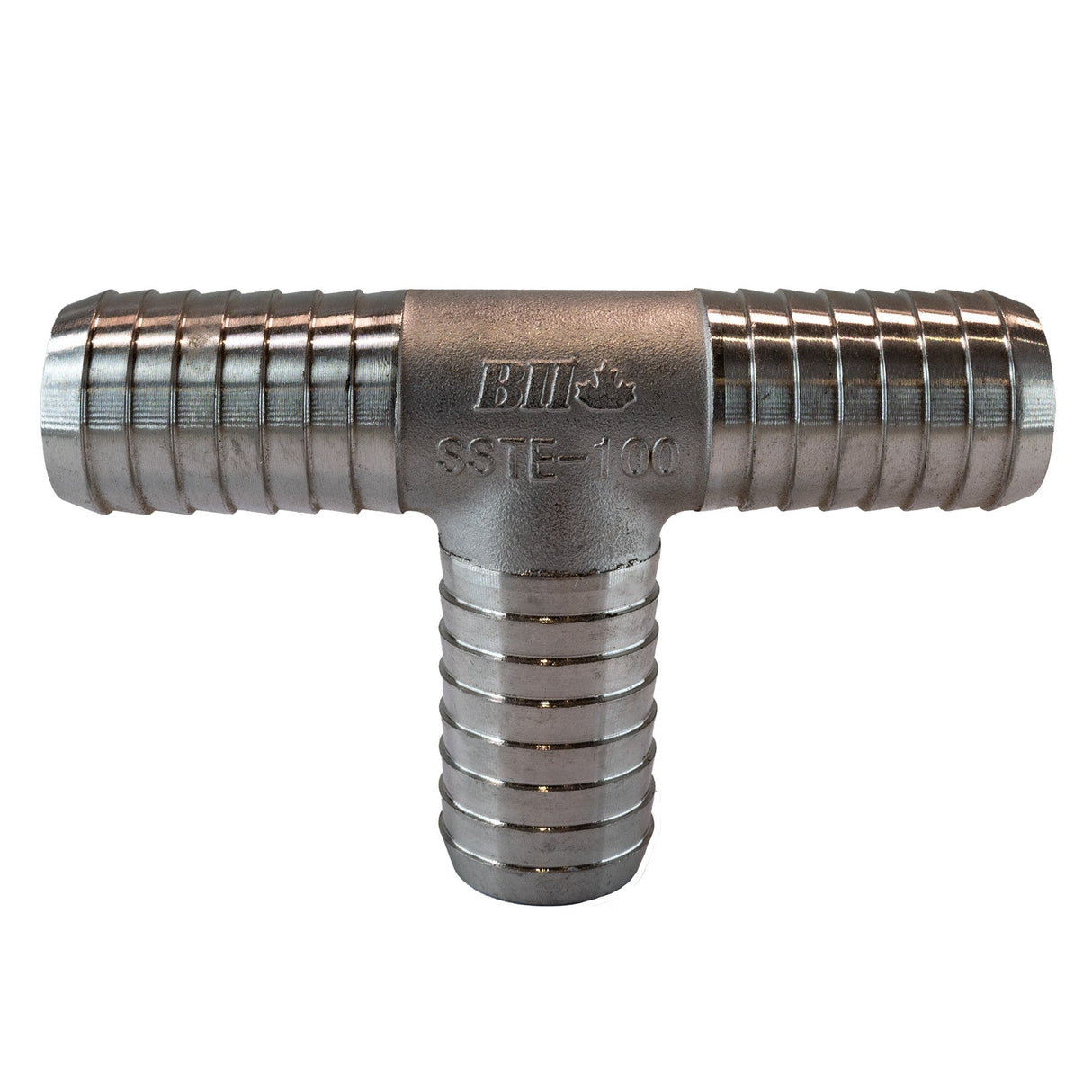 1" INS Tee Stainless Steel Fitting - front