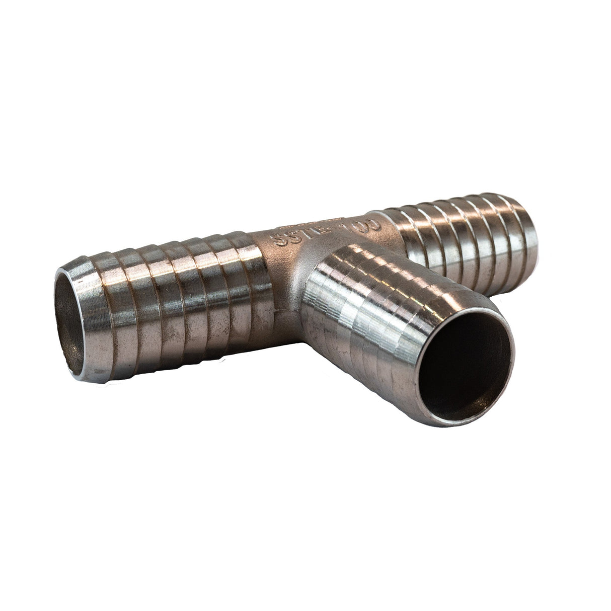 1" INS Tee Stainless Steel Fitting - top front