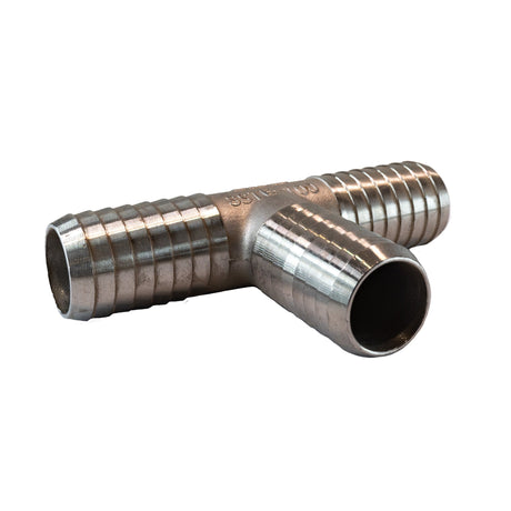 1" INS Tee Stainless Steel Fitting - top front