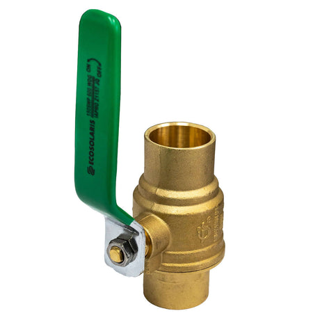 Nordik Radiant 1" ball valve sweat x sweat - top