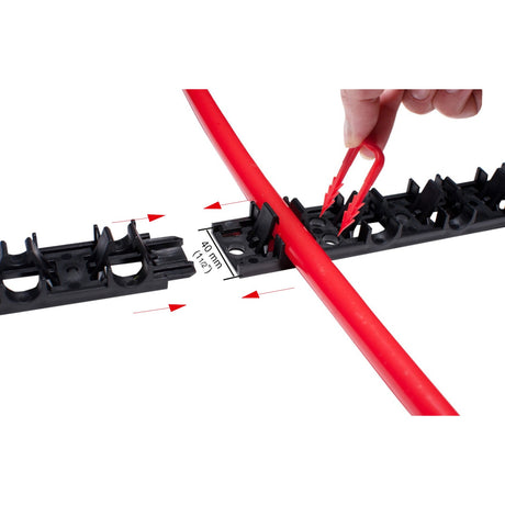 U-Rail for 1/2'' radiant floor PEX tubing