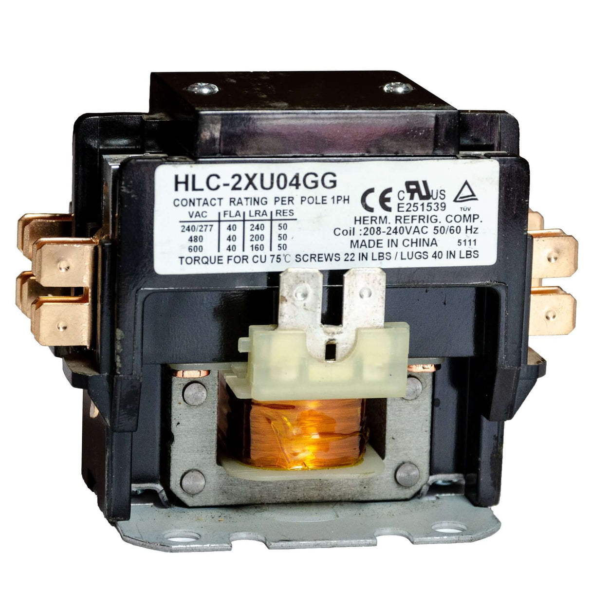 ZEL-100-2P50A240 2 poles 240V contactor for Thermo 2000 boiler - 600V boiler model
