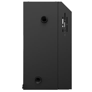 Thermo 2000 BTH Ultra 240V 15kW electric boiler for hydronic water and glycol radiant floor system - side view