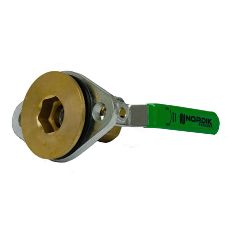 Nordik Radiant ball valve pump insulating flanges - side