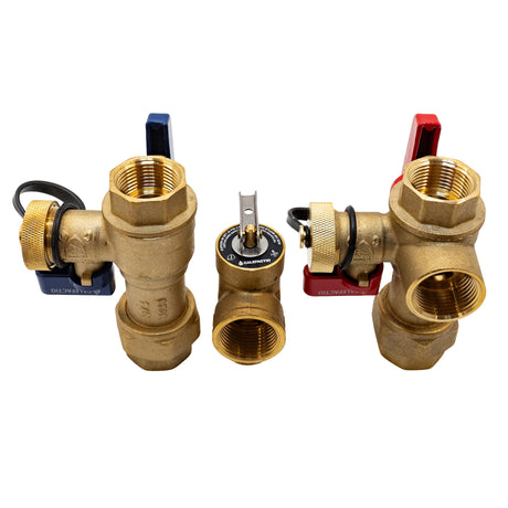 Calefactio TK075N-30 3/4" NPT Tankless water heater 30 psi valves kit - top