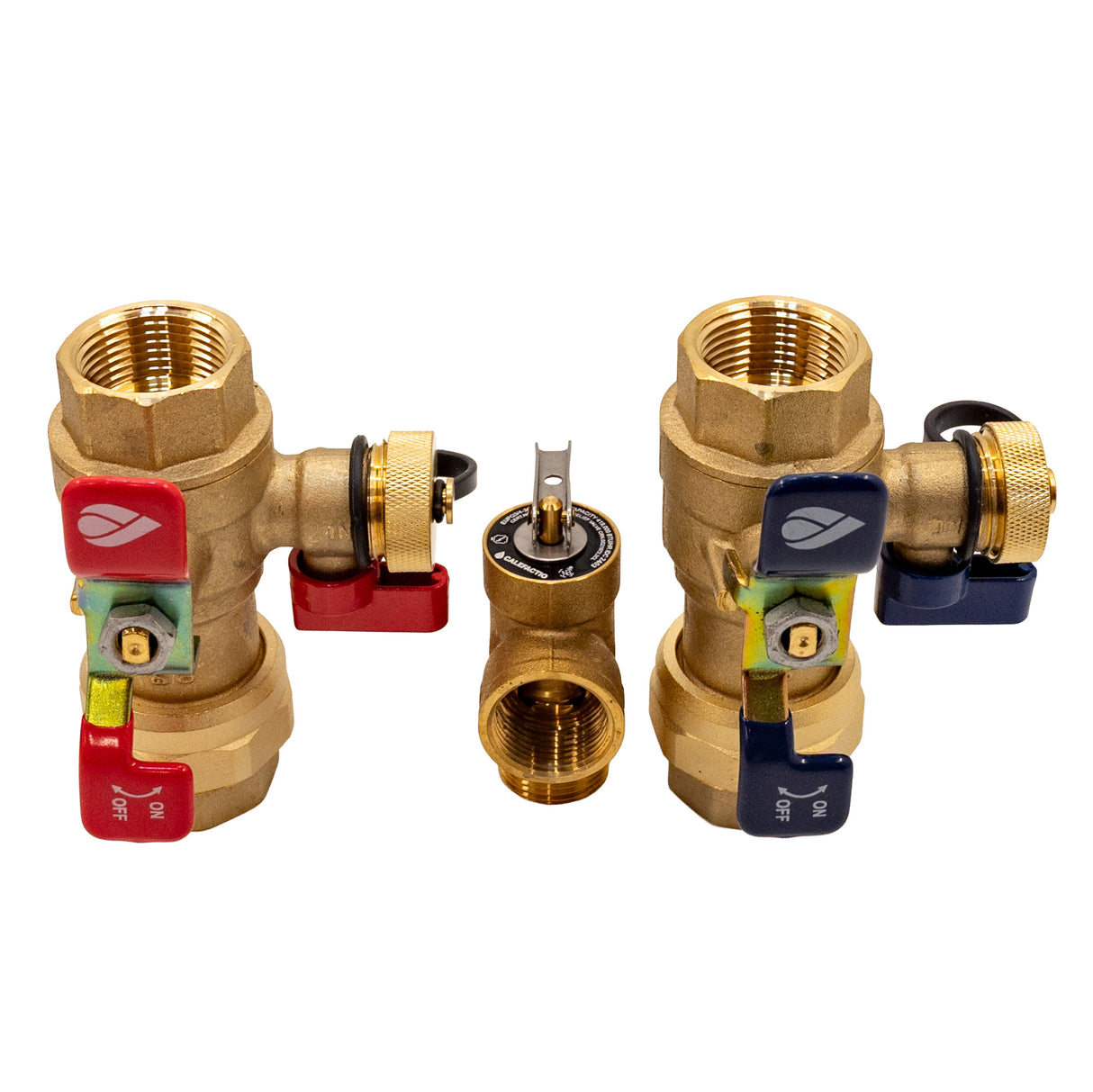 Calefactio TK100N-30 1" NPT Tankless water heater 30 psi valves kit - top