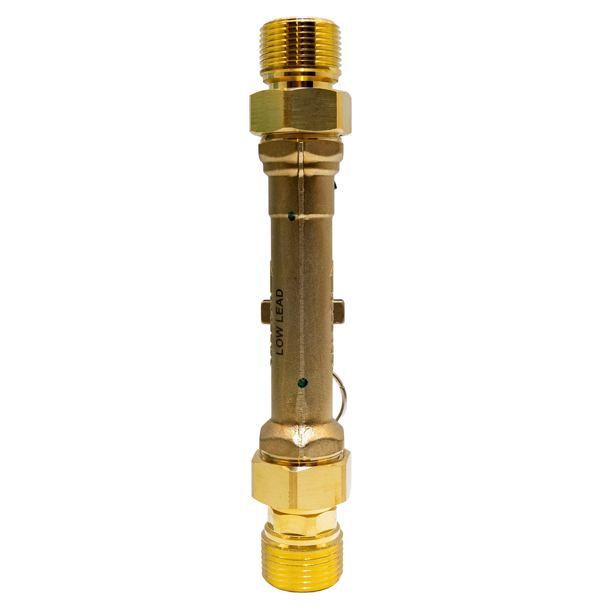 Caleffi 132630AFC 1" MNPT Quicksetter+ balancing valve with flowmeter and check valve - back
