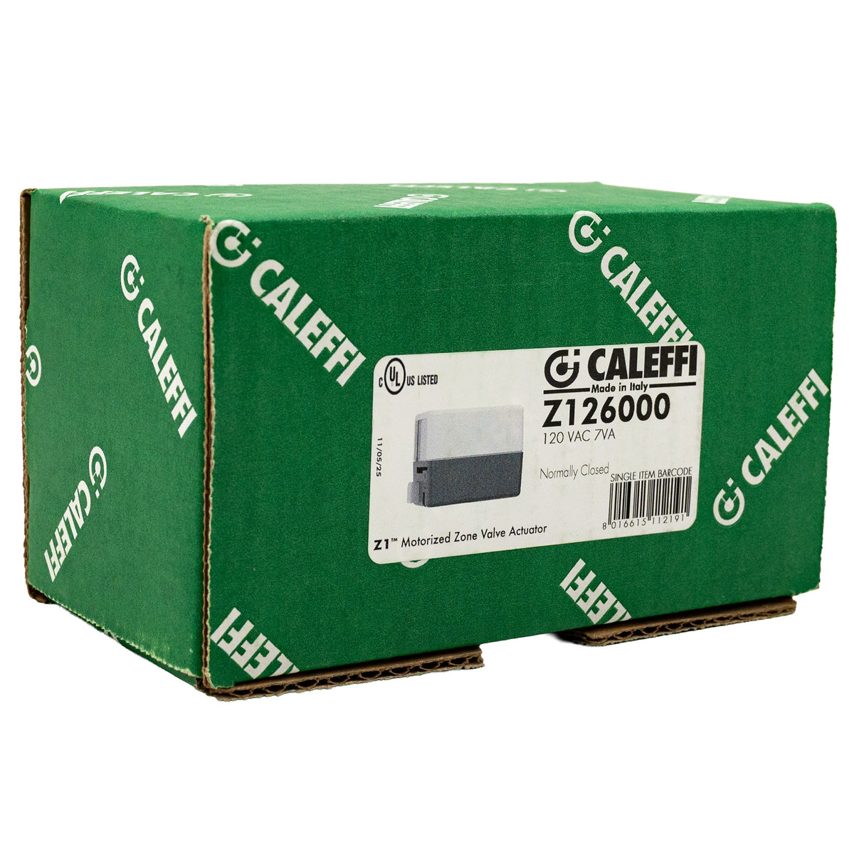 Caleffi Z126000 120V Z-one Zone Valve Actuator - box