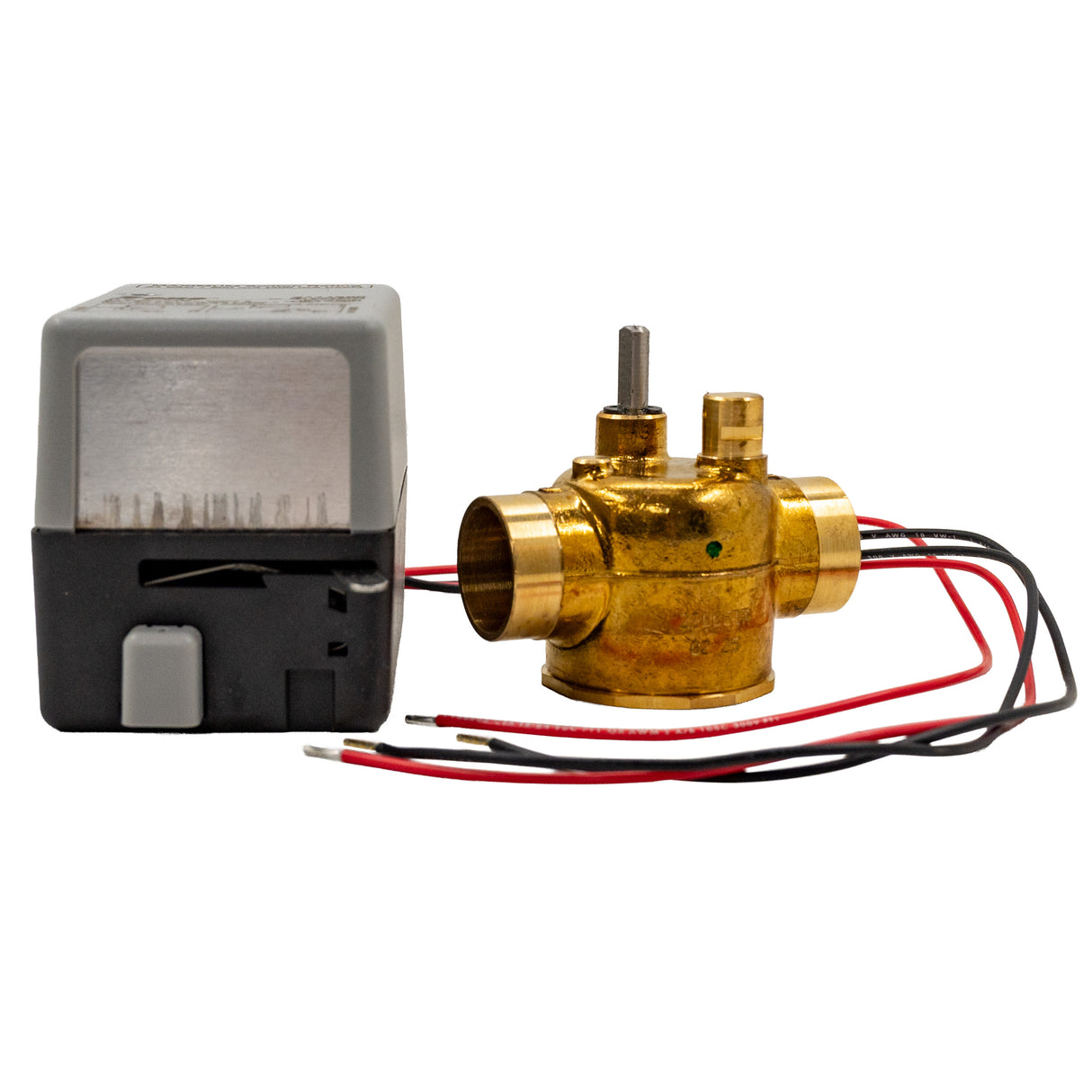 Caleffi Z45 3/4 inch sweat Z-one Zone Valve Actuator and removable valve - front