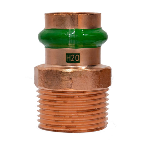 Copper Press 3/4" x 1" Male Adapter - side view
