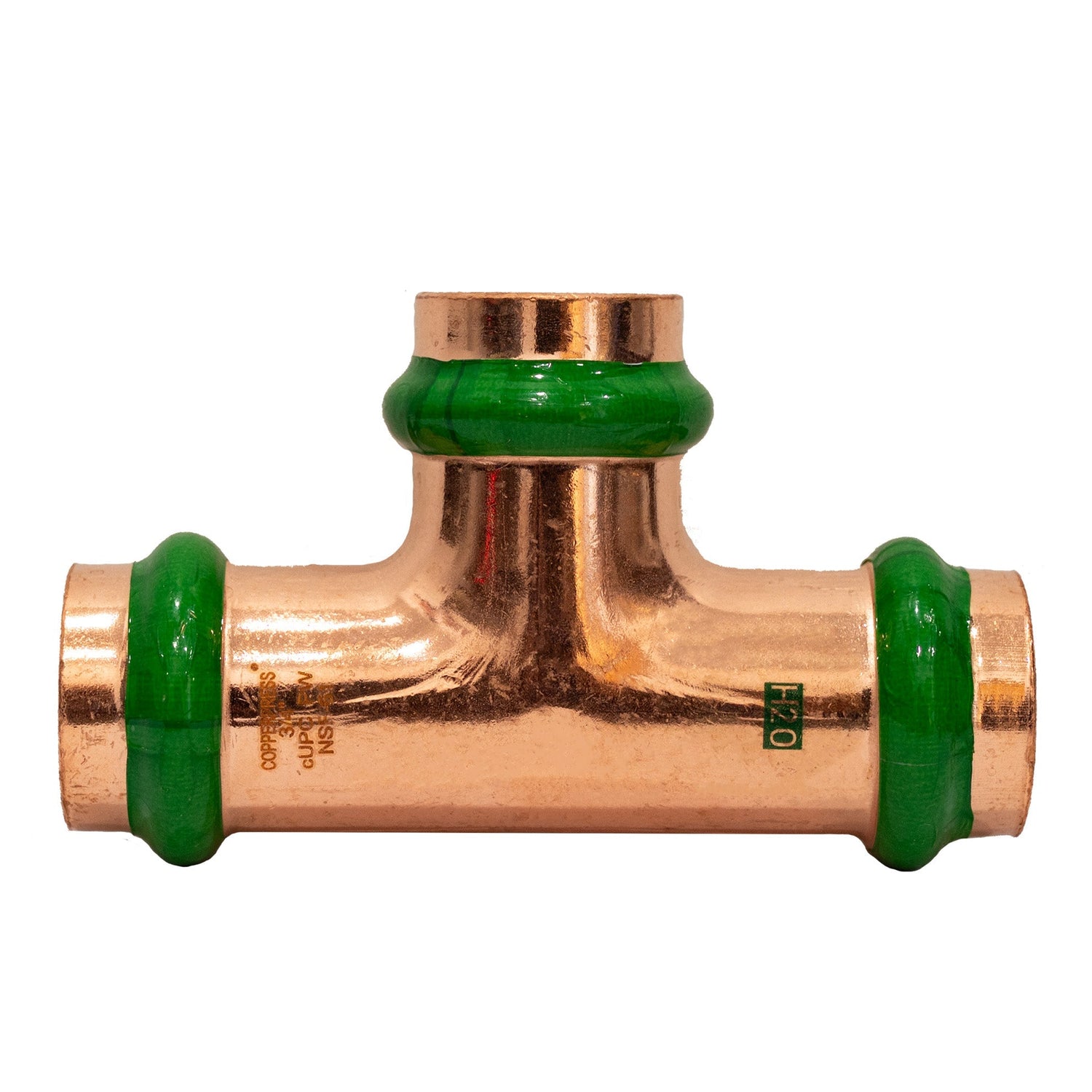 3/4" X 3/4" X 3/4" Tee CopperPress Fitting - front view