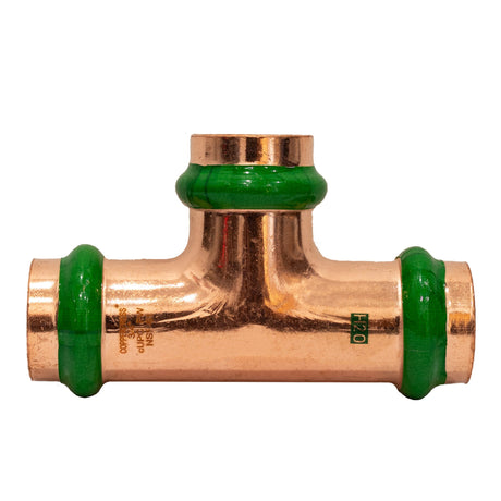 3/4" X 3/4" X 3/4" Tee CopperPress Fitting - front view