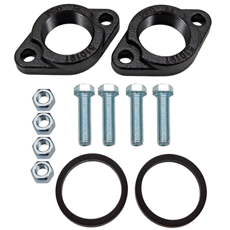 Grundfos 519604 1" 1/2" inch NPT cast iron flanges