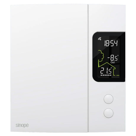 Sinope TH1124WF WiFi smart thermostat for 4000W electric baseboard - front