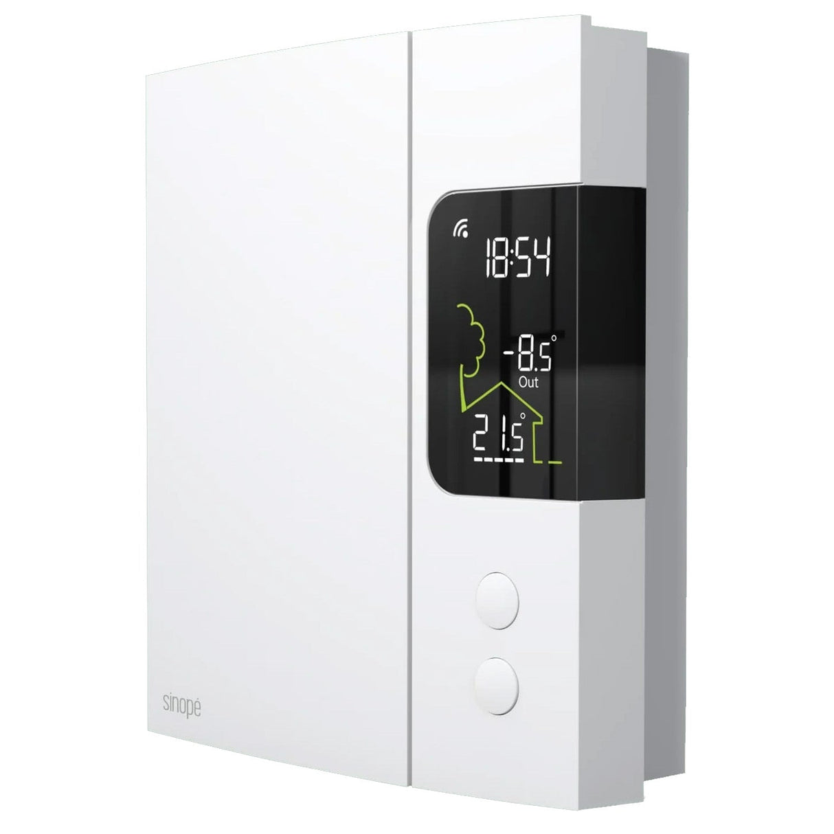 Sinope TH1124WF WiFi smart thermostat for 4000W electric baseboard - side
