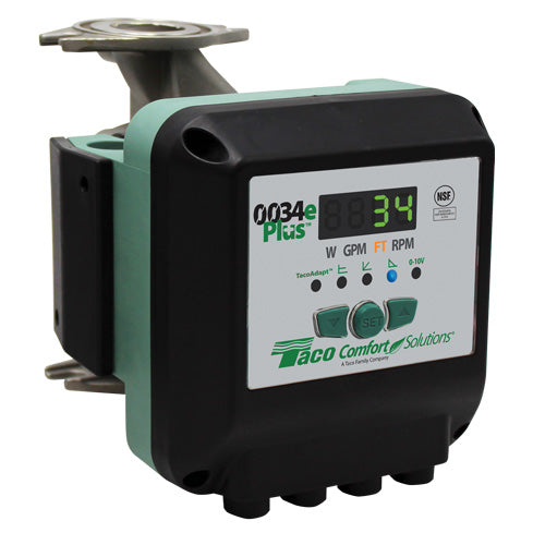 Taco 0034eP Plus SF2 Stainless Steel circulator pump - left