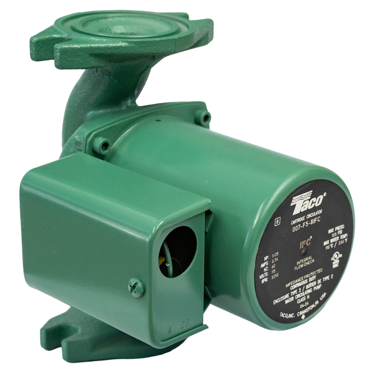 Taco 007-F5-8IFC Multi-Pupose Cast Iron Circulator Pump - left