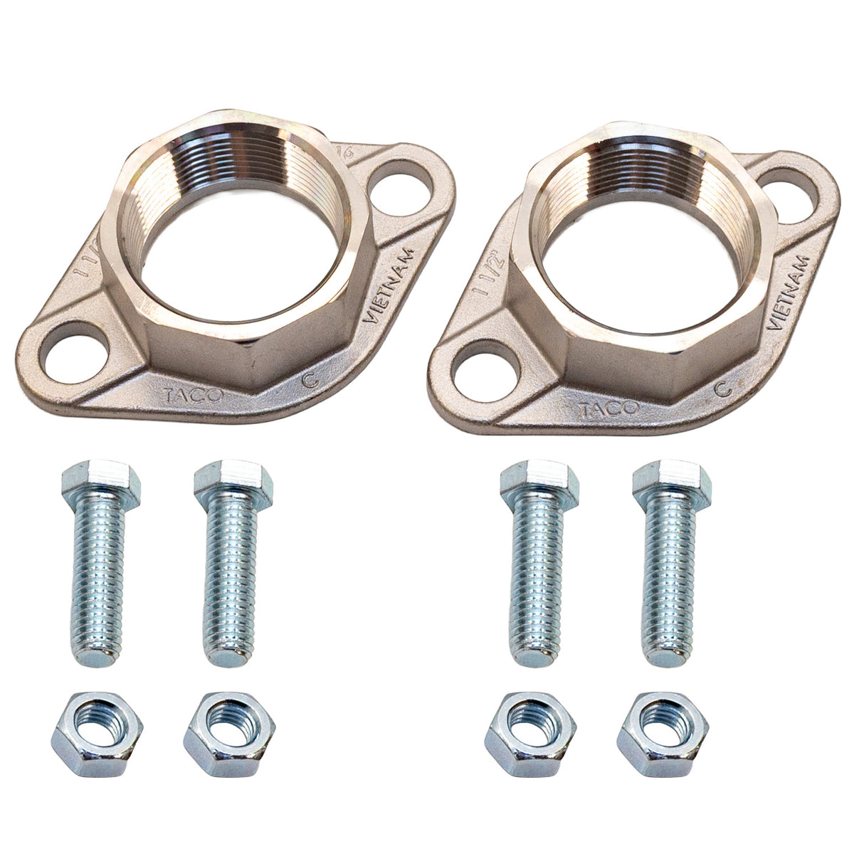 Taco 110-254SF 1-1/2" stainless steel flanges for circulator pumps with bolts and nuts