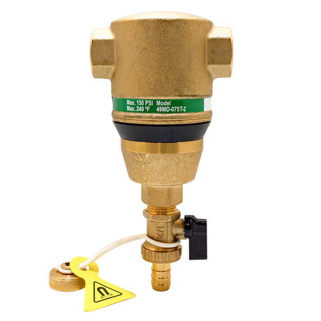 Taco 49MD-075T-2 3/4" 4900 Series Magnetic Dirt Separator - front