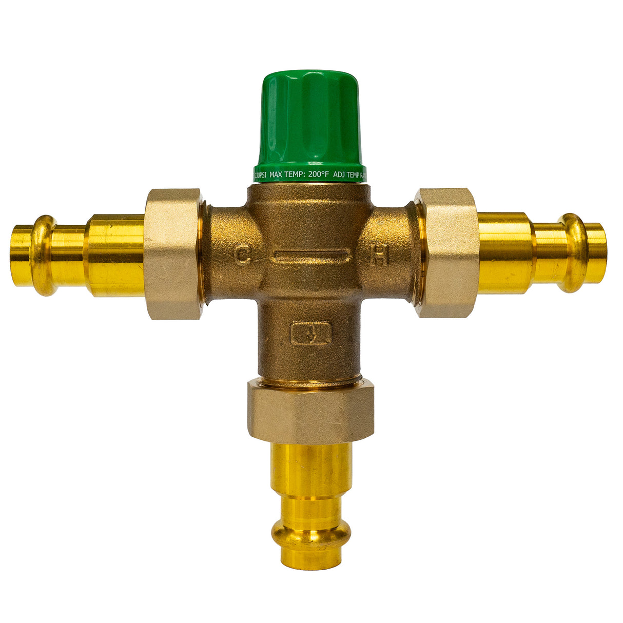 Taco thermostatic mixing valve with 1/2" Press Fittings kit