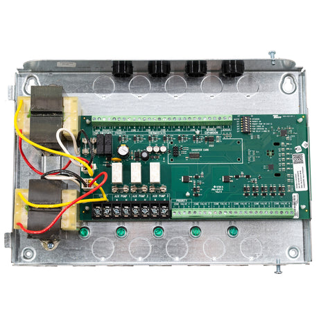 Taco ZVC406-5 6 zone valve control for hydronic radiant floor with 6 thermostats - electrical connections board