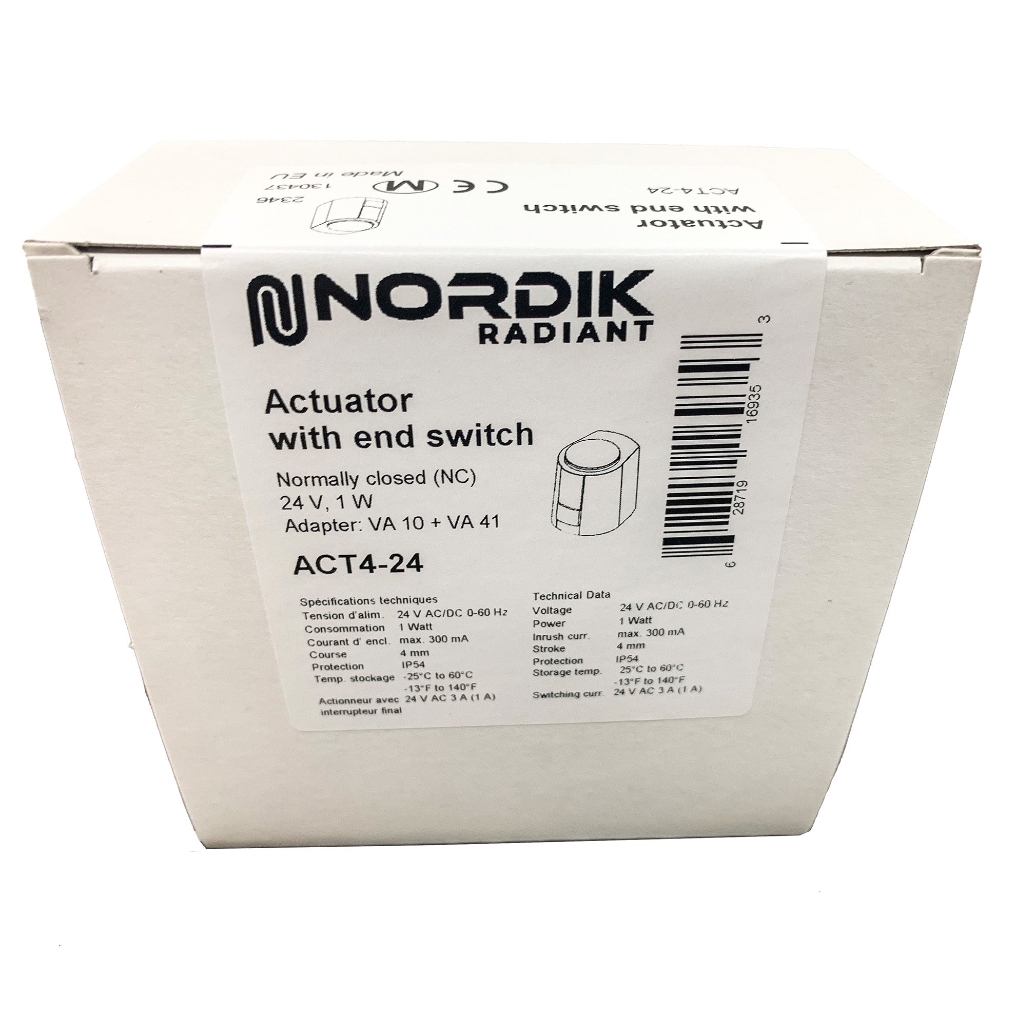 4-Wire zone valve 24 Volts Actuator – Nordik Radiant