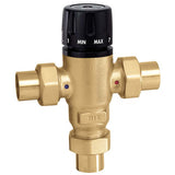 Caleffi CF-521609A 1″ MixCal Adjustable Thermostatic and Pressure Balanced Mixing Valve (sweat)