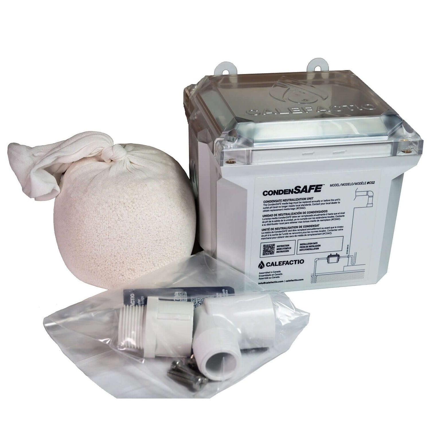 Calefactio CS2Box Condensate neutralizer kit – Nordik Radiant