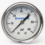 Jauge à pression 0-60 PSI pour système d'appoint GMP de Calefactio