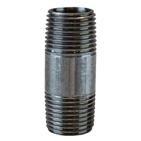 1/2" NPT nipple - 2" long 304 Stainless Steel pipe fitting standing view