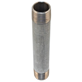 3/4" x 6" stainless steel male NPT nipple - standing view