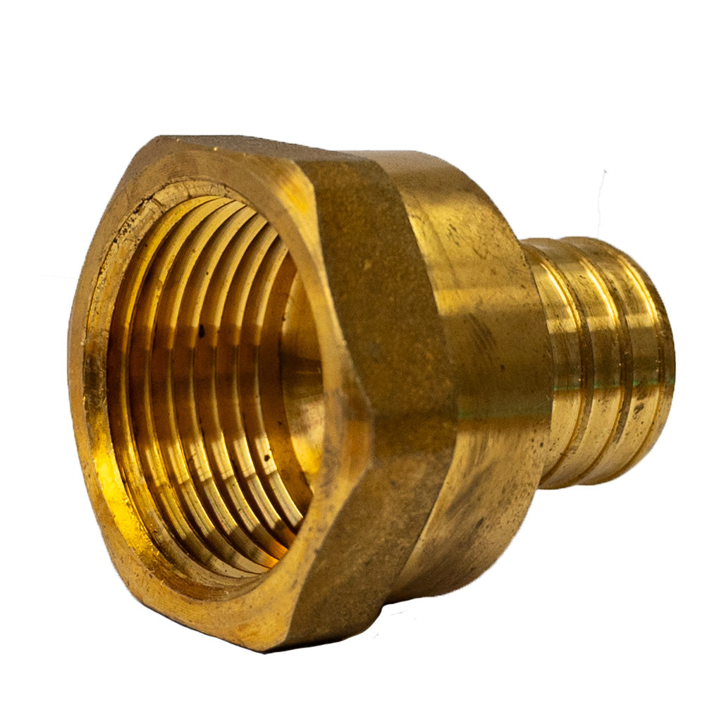 1″ PEX x 1″ FNPT Female Brass Adapter – Nordik Radiant