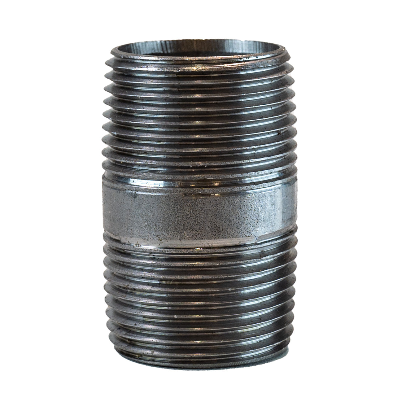 TIB Stainless Steel Nipple 1/8 NPT X 8 Inch Long Pipe Fitting - 304 SS