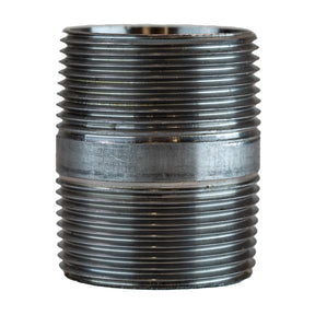 1-1/4" NPT nipple - 2" long 304 Stainless Steel pipe fitting outside thread view