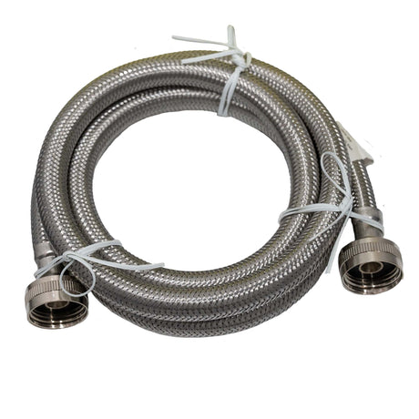 Braided Stainless Steel 3/4" FGH X 3/4" FHG 60" Washing Machine Connector