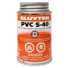 Sluyter PVCS-40 Solvent Cement for PVC pipe and fitting - 125 ml