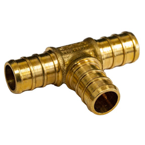 Nordik Radiant 1/2″ PEX Tee brass - side