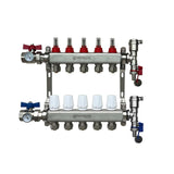 Nordik Radiant in-floor water and glycol hydronic radiant floor manifold - 5 loops