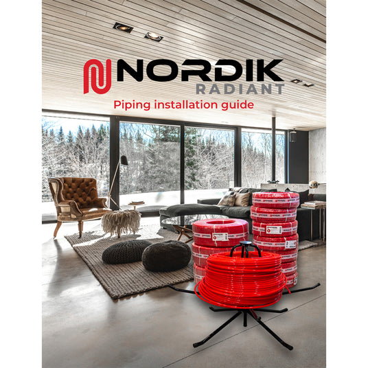 Nordik radiant hydronic floor PEX pîping installation guide cover