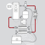 1'' fittings kit for system with one pump