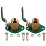 Tacol SFL-100T Freedom 1 inch Isolation Flanges with bolts - front 