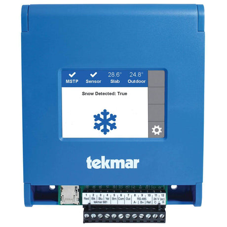 Tekmar BACnet Snow/Ice Sensor Interface 681 - front view