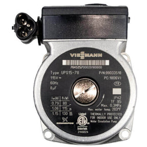 Grundfos UPS15-78 B1KA circulation pump for Viessmann natural gas and propane condensing boiler