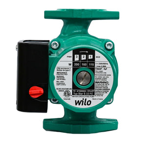 Wilo Star S 33 FC 4188866 230V 3-Speed Cast Iron Star Series Circulator for infloor water and glycol hydronic radiant floor heating system - front